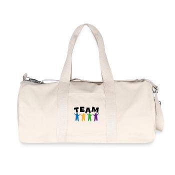 Team - Recycelte Canvas-Sporttasche von Stanley/Stella - Naturweiß - Vorne