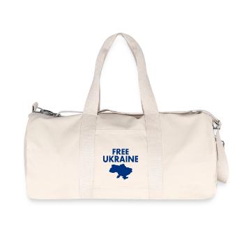 Free ukraine - Sac de sport en toile recyclée Stanley/Stella - blanc naturel - Devant