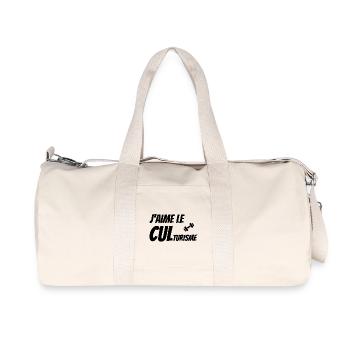 musculation, salle de musculation, culturisme - Sac de sport en toile recyclée Stanley/Stella - blanc naturel - Devant