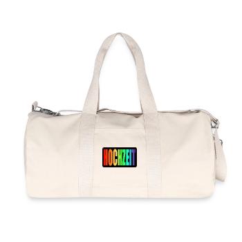 LGBTQ HOCHZEIT PRIDE - QUEER VERLOBUNG - EHE - Recycelte Canvas-Sporttasche von Stanley/Stella - Naturweiß - Vorne
