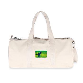 Urwald Dinos T- Rex - grün - Recycelte Canvas-Sporttasche von Stanley/Stella - Naturweiß - Vorne