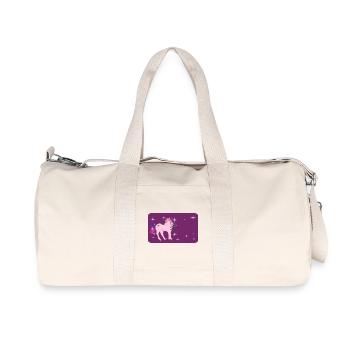 Licorne fantaisie avec étoile - Violet - Sac de sport en toile recyclée Stanley/Stella - blanc naturel - Devant