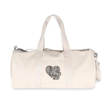 PAW DOG MANDALA - Recycled Canvas Sports Bag by Stanley/Stella - natural - Front