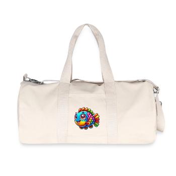 Poisson 1 - Sac de sport en toile recyclée Stanley/Stella - blanc naturel - Devant