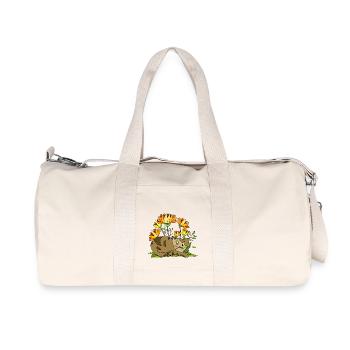 Katze - Recycelte Canvas-Sporttasche von Stanley/Stella - Naturweiß - Vorne