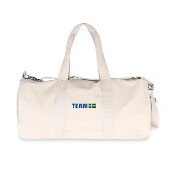 Support-Team Schweden - Recycelte Canvas-Sporttasche von Stanley/Stella - Naturweiß - Vorne
