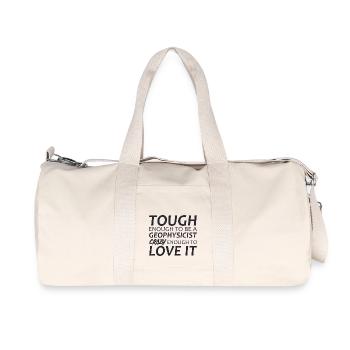 Geophysicist Crazy Geophysics - Recycled Canvas Sports Bag by Stanley/Stella - natural - Front