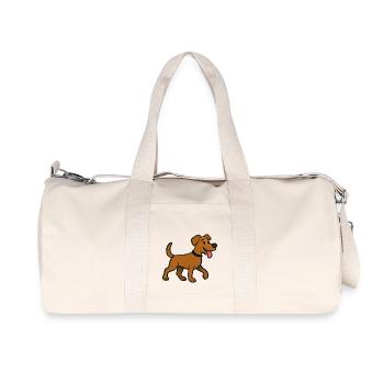 dog - Recycled Canvas Sports Bag by Stanley/Stella - natural - Front