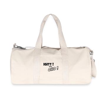 Yuck, but mighty - Recycled Canvas Sports Bag by Stanley/Stella - natural - Front