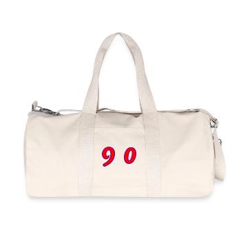 90. 90 YEARS. 90th ANNIVERSARY. 90 YEARS ANNIVERSARY. - Recycled Canvas Sports Bag by Stanley/Stella - natural - Front