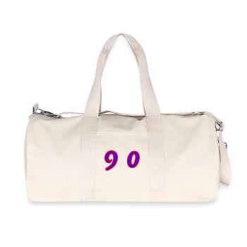 90. 90 YEARS. 90th ANNIVERSARY. 90 YEARS ANNIVERSARY. - Recycled Canvas Sports Bag by Stanley/Stella - natural - Front