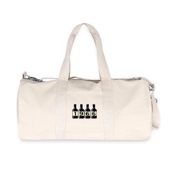 Year of Birth 1966 Wine - Recycled Canvas Sports Bag by Stanley/Stella - natural - Front