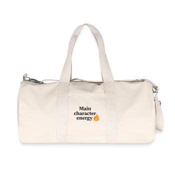 Énergie du personnage principal avec Flammes - Sac de sport en toile recyclée Stanley/Stella - blanc naturel - Devant
