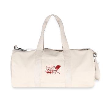 El Mushling: Corrida del Bosque - Recycelte Canvas-Sporttasche von Stanley/Stella - Naturweiß - Vorne
