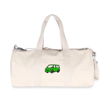 van cartoon - Recycled Canvas Sports Bag by Stanley/Stella - natural - Front