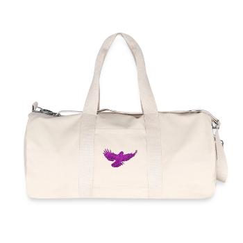 Greifvogel im Flug, Andersfarbig - Recycelte Canvas-Sporttasche von Stanley/Stella - Naturweiß - Vorne