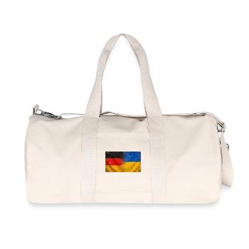 National Pride Germany Ukraine Origin - Recycled Canvas Sports Bag by Stanley/Stella - natural - Front