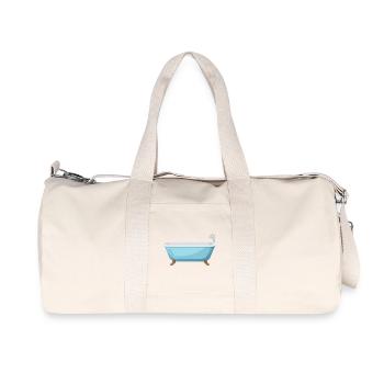 Badewanne - Recycelte Canvas-Sporttasche von Stanley/Stella - Naturweiß - Vorne