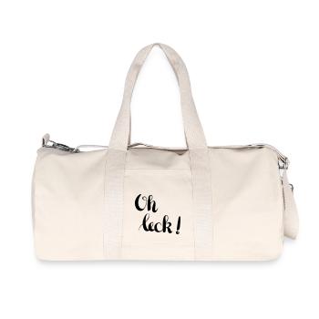 Trier Lustig Spruch Oh Leck Geschenk - Recycelte Canvas-Sporttasche von Stanley/Stella - Naturweiß - Vorne