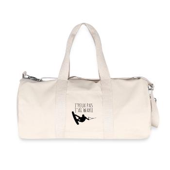 Je peux pas j'ai wake - Sac de sport en toile recyclée Stanley/Stella - blanc naturel - Devant