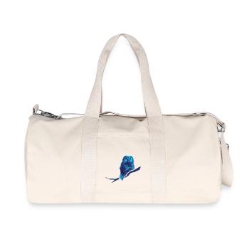 owl owlet bird night - Recycled Canvas Sports Bag by Stanley/Stella - natural - Front