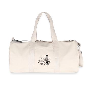 lighthouse lighthouse coast coast ocean sea meer8 - Recycled Canvas Sports Bag by Stanley/Stella - natural - Front