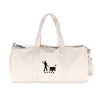 kohlfahrt_stars__f1 - Recycled Canvas Sports Bag by Stanley/Stella - natural - Front