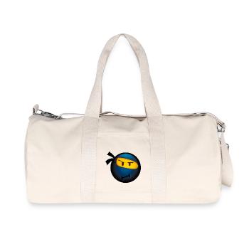 Smiley Glossy Ninja - Recycelte Canvas-Sporttasche von Stanley/Stella - Naturweiß - Vorne