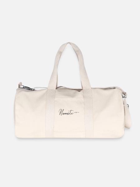 (namaste) - Recycelte Canvas-Sporttasche von Stanley/Stella - Naturweiß