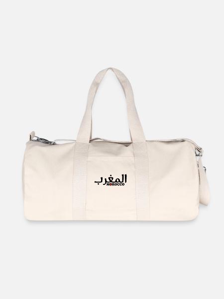 Maroc - Sac de sport en toile recyclée Stanley/Stella - blanc naturel