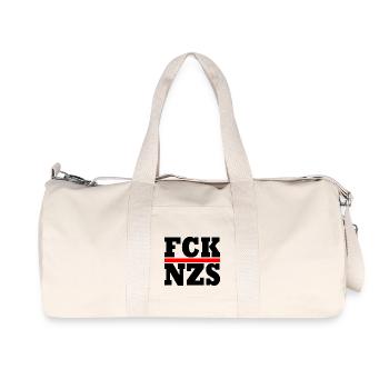 fck nzs - Recycelte Canvas-Sporttasche von Stanley/Stella - Naturweiß - Vorne