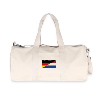 Germany and Netherlands Vintage Flag - Recycled Canvas Sports Bag by Stanley/Stella - natural - Front