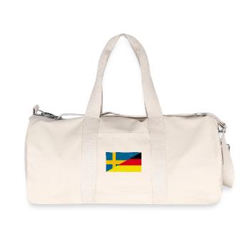 Germany and Sweden Vintage Flag - Recycled Canvas Sports Bag by Stanley/Stella - natural - Front
