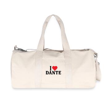 T-Shirt Ich liebe Dante T-Shirt Geschenkidee - Recycelte Canvas-Sporttasche von Stanley/Stella - Naturweiß - Vorne