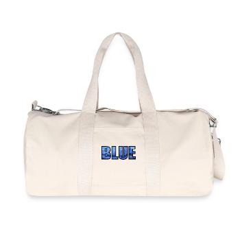 BLUE - Recycelte Canvas-Sporttasche von Stanley/Stella - Naturweiß - Vorne