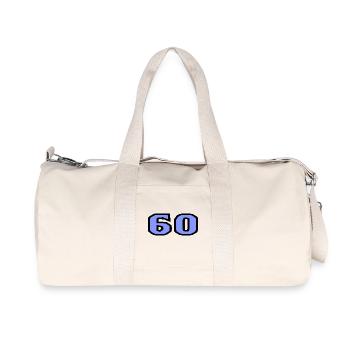 ANNIVERSARY. HAPPY BIRTHDAY. HAPPY BIRTHDAY. - Recycled Canvas Sports Bag by Stanley/Stella - natural - Front