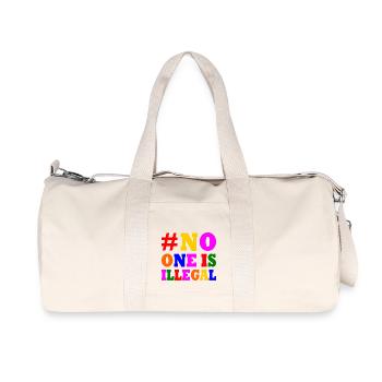 No one is illegal - Recycled Canvas Sports Bag by Stanley/Stella - natural - Front