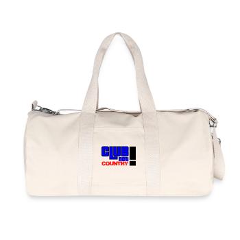 Club not country - Recycelte Canvas-Sporttasche von Stanley/Stella - Naturweiß - Vorne