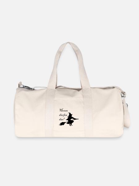 hexen dürfen das - Recycelte Canvas-Sporttasche von Stanley/Stella - Naturweiß
