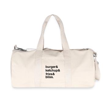 Ketchup Fries Comfort Food Bliss - Recycled Canvas Sports Bag by Stanley/Stella - natural - Front