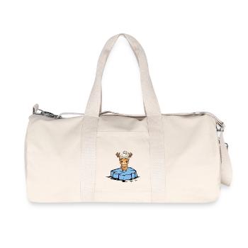 Reh Eisscholle - Recycelte Canvas-Sporttasche von Stanley/Stella - Naturweiß - Vorne