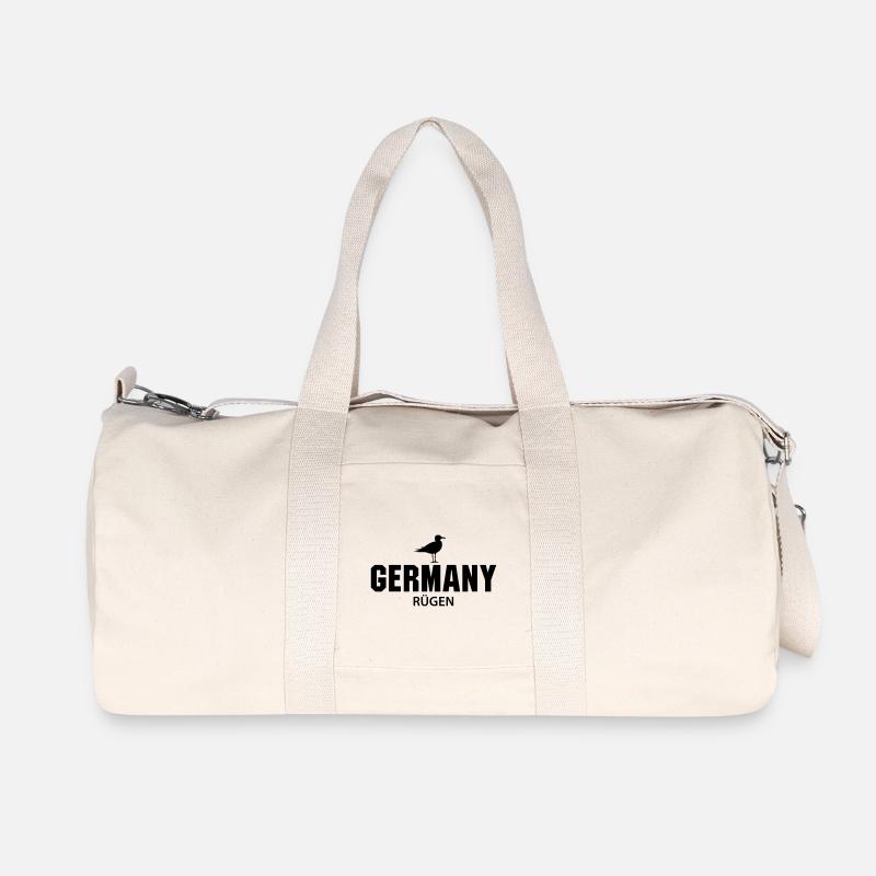 Rügen GERMANY - Recycelte Canvas-Sporttasche von Stanley/Stella - Naturweiß