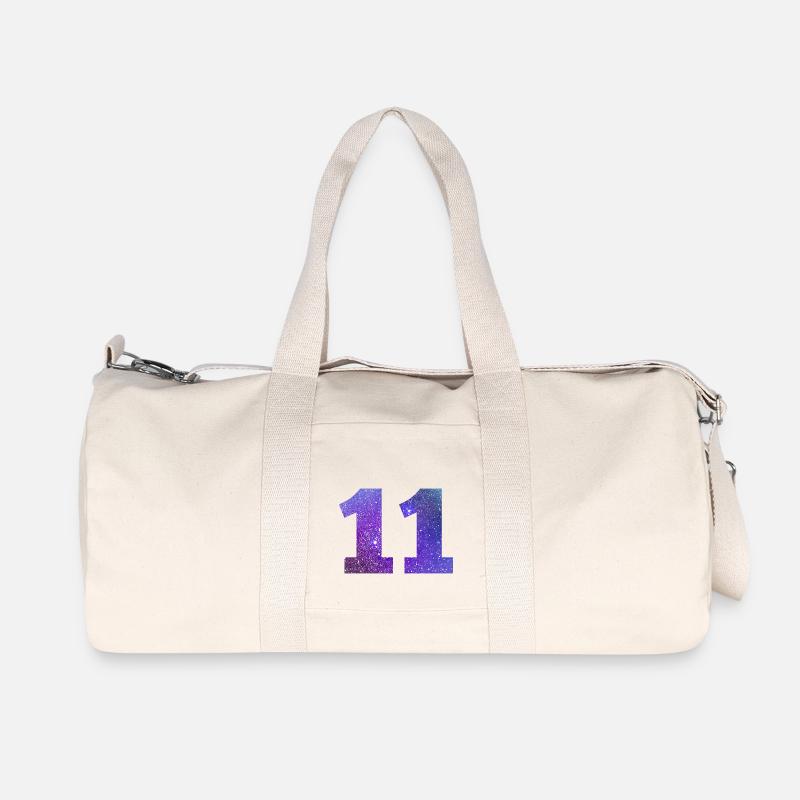 Galaxie Nummer 11 - Recycelte Canvas-Sporttasche von Stanley/Stella - Naturweiß