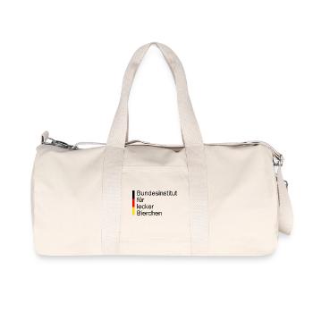 Bundesinstitut für Lecker Bierchen - Recycelte Canvas-Sporttasche von Stanley/Stella - Naturweiß - Vorne