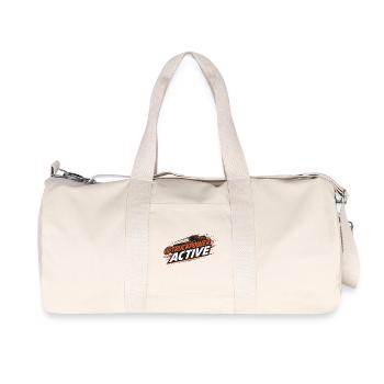 Logo de conduite active TruckPower - Sac de sport en toile recyclée Stanley/Stella - blanc naturel - Devant