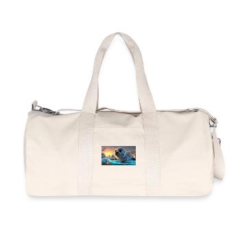 Süßes Robbenbaby auf Eisscholle - Recycled Canvas Sports Bag by Stanley/Stella - natural - Front
