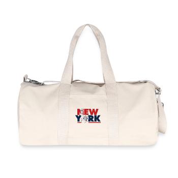 New York Freedom Graphic - Recycled Canvas Sports Bag by Stanley/Stella - natural - Front