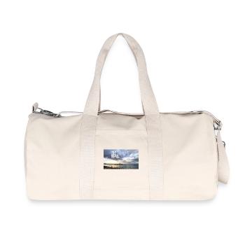 Balearen Sonnenuntergang Inseln - Recycelte Canvas-Sporttasche von Stanley/Stella - Naturweiß - Vorne