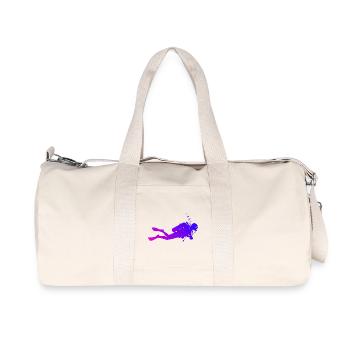Tolles tauchen Geschenk für tauchen - Recycelte Canvas-Sporttasche von Stanley/Stella - Naturweiß - Vorne