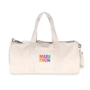 Marathon Gradient Sprint Colors - Recycled Canvas Sports Bag by Stanley/Stella - natural - Front